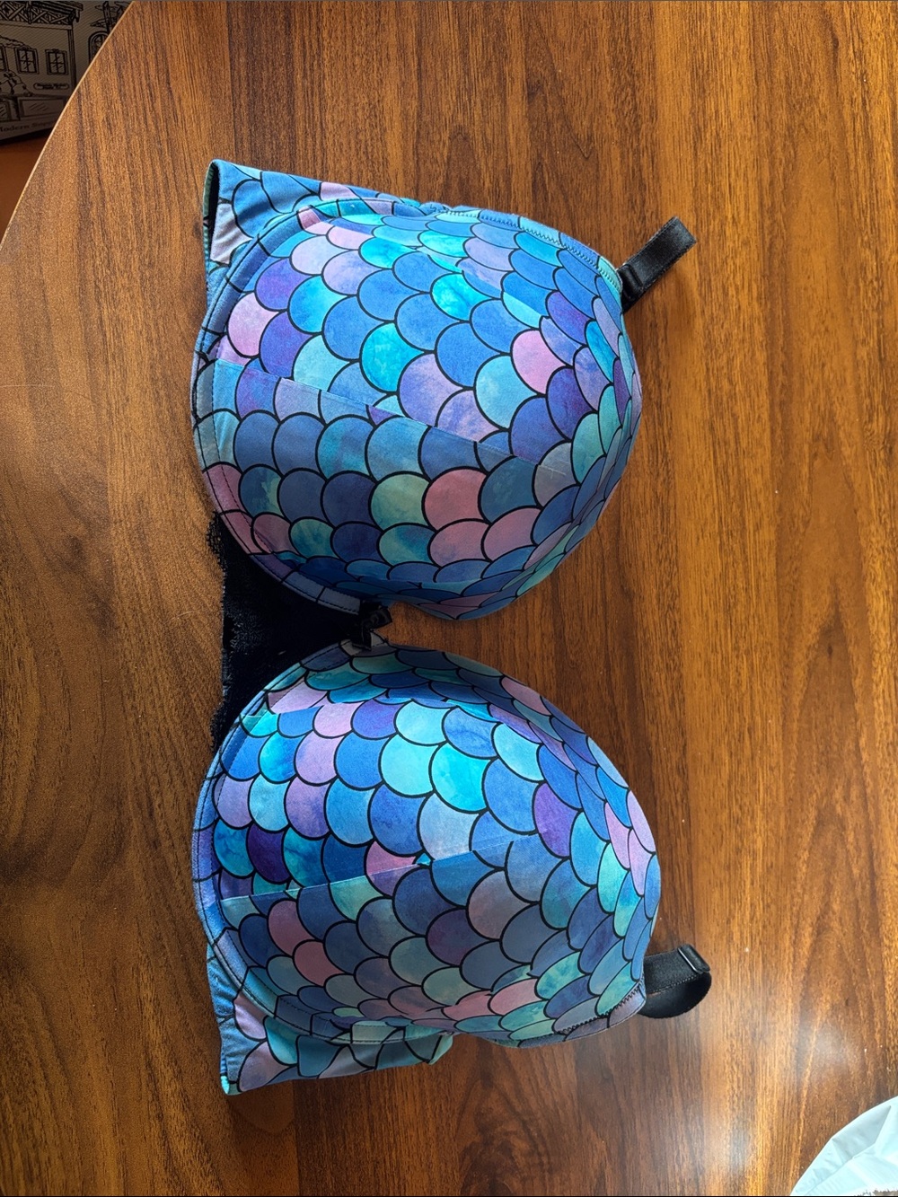 torrid Blue, Purple & Pink Mermaid-Scale T-Shirt Bra
